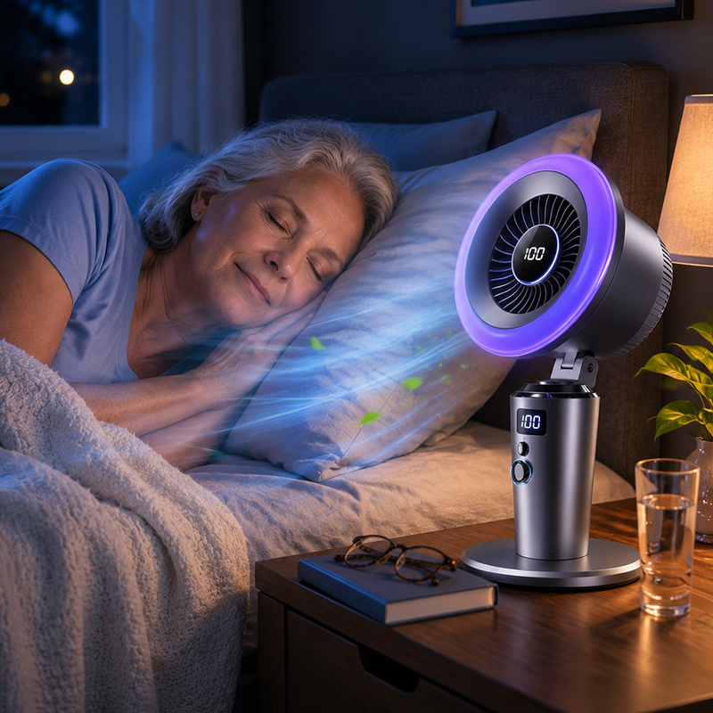 Whisper-quiet Coolizi SilentFlow Pro fan for restful sleep